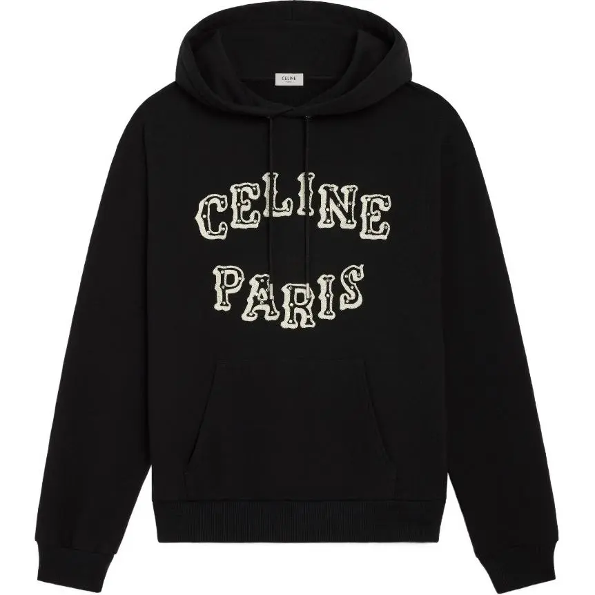 CELINE Loose Embroidered Hoodie