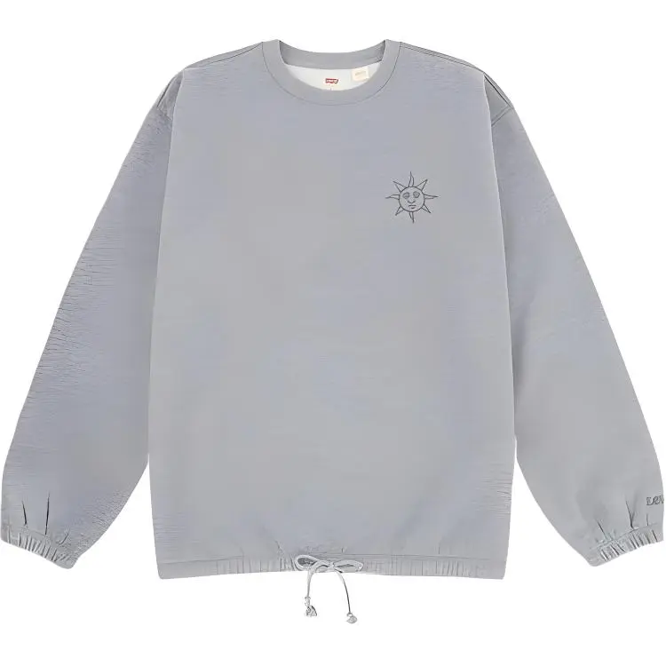 Levi's Sweatshirts Men's Gray Crew Neck Moderate Straight Fit