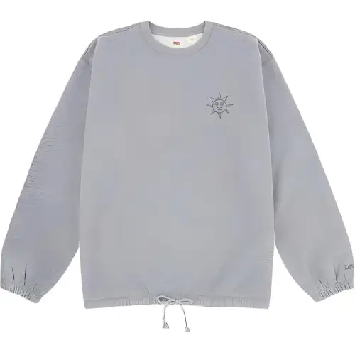 Levis Sweatshirts Men's Gray Crew Neck Moderate Regular