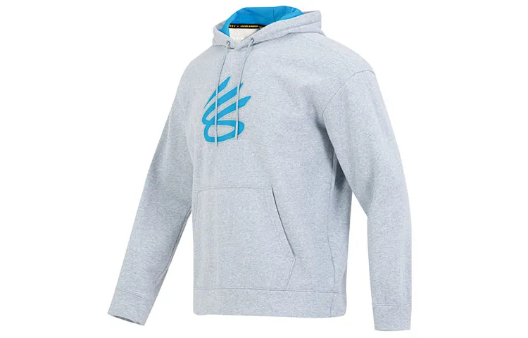 Under Armour Sweatshirts Men's Light Gray Hooded Moderate Straight Fit