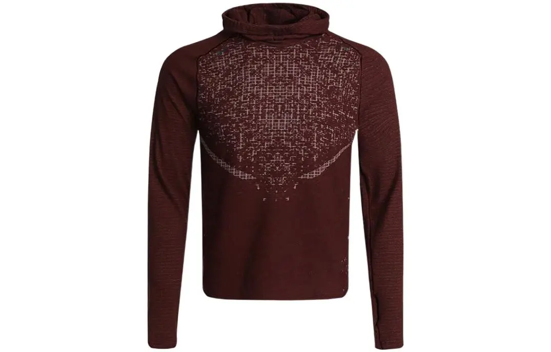 Nike Sweatshirts Men's Red Stand Collar Moderate Regular