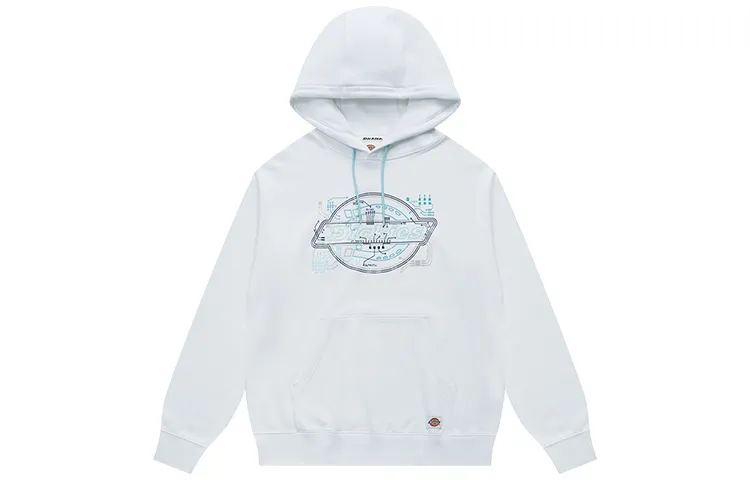 Dickies Sweatshirts Men's White Hooded Moderate Heavyweight