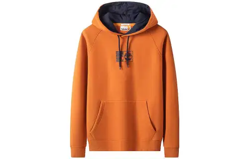 Timberland Sweatshirts Men's Orange Hooded Moderate Regular