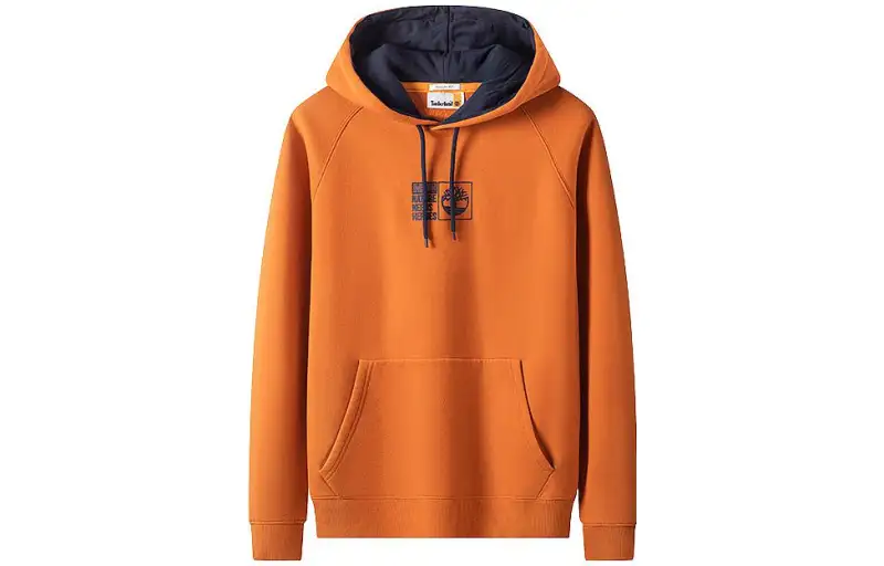 Timberland Sweatshirts Men's Orange Hooded Moderate Regular
