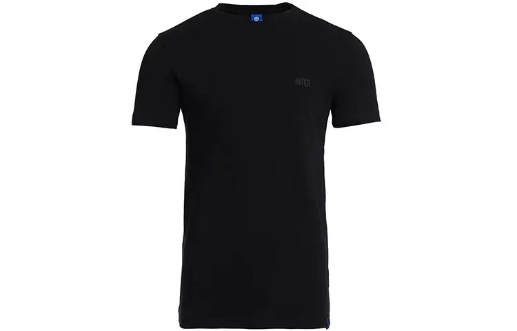 Inter Milan Football Club IM EVERYDAY STRETCH T-SHIRT solid color simple printed letters round neck straight short-sleeved T-shirt men's black