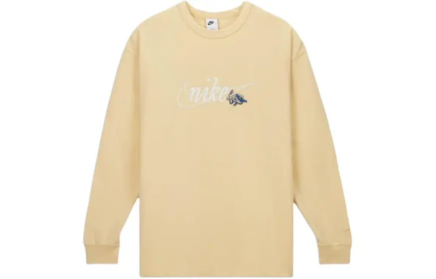 Nike Sweatshirts Unisex Yellow Crew Neck Moderate Other