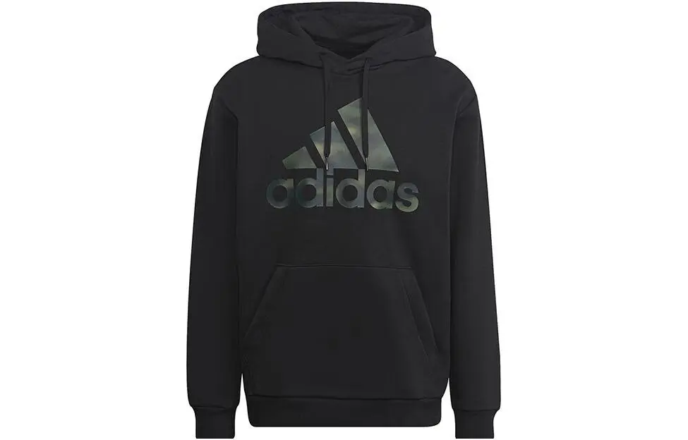 Adidas Essentials Camo Print French Terry Hoodie