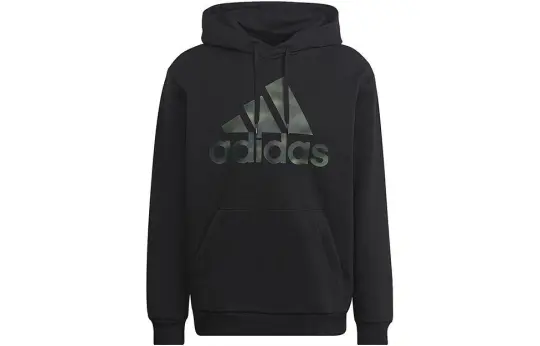Adidas Essentials Camo Print French Terry Hoodie