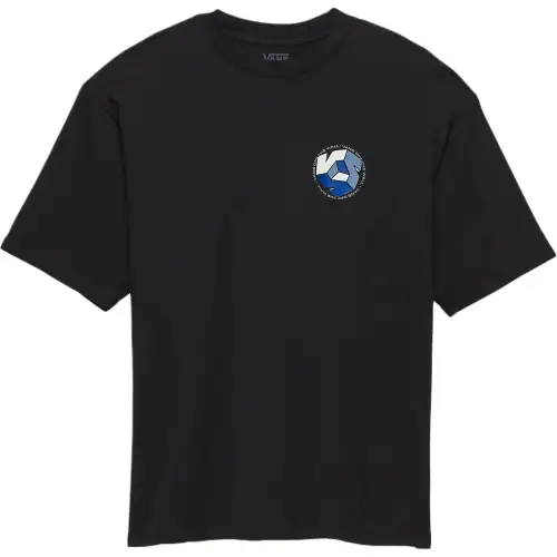 Vans T Shirts Men's Black Crew Neck Moderate