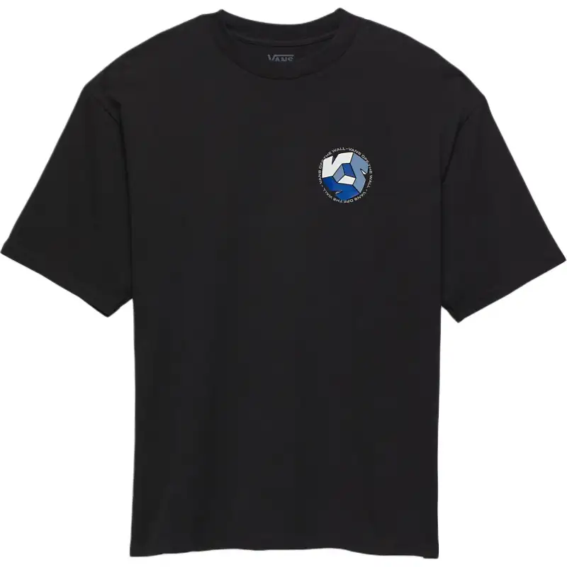 Vans T Shirts Men's Black Crew Neck Moderate