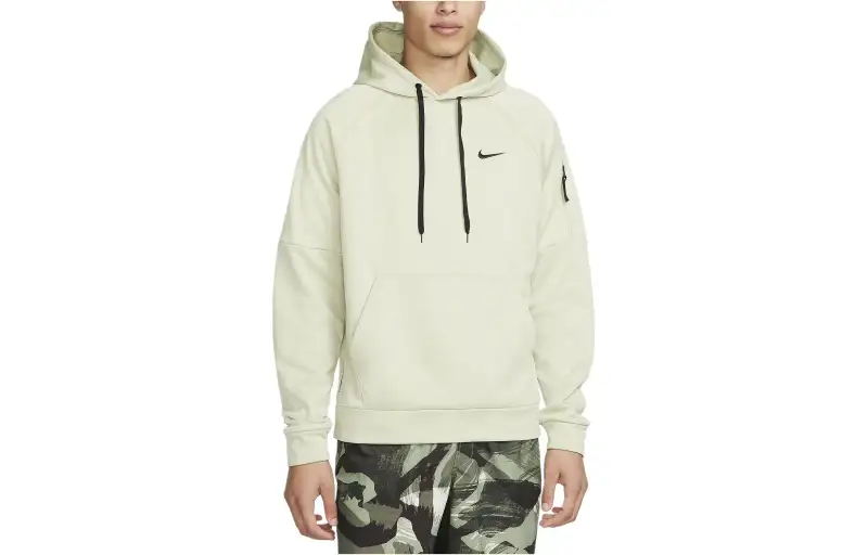 Nike Therma FIT Hooded Fitness Pullover Sweatshirt Men's Olive
