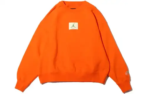 Jordan Sweatshirts Men's Orange Crew Neck Moderate Other