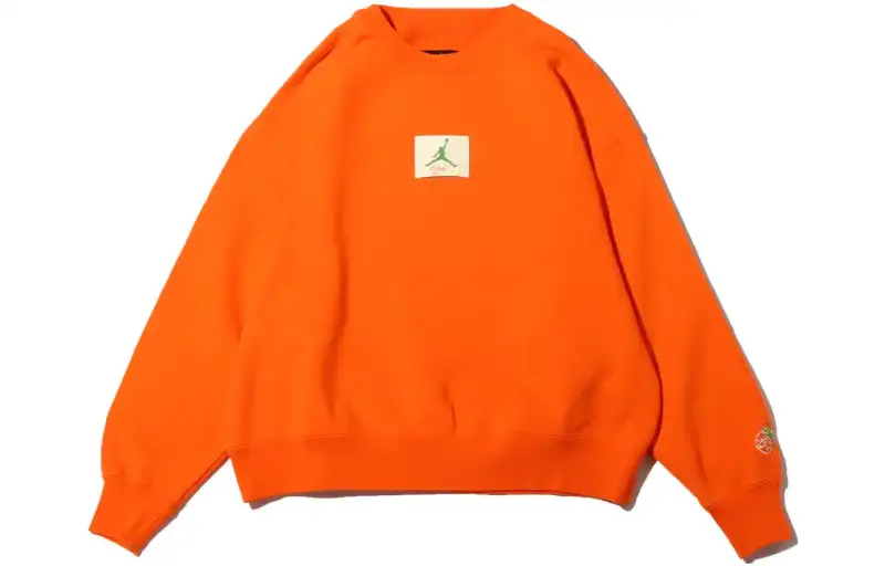 Jordan Sweatshirts Men's Orange Crew Neck Moderate Other