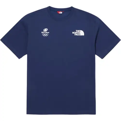 THE NORTH FACE PO TEAMKOREA ONE EARTH S/SR/TEE/R T Shirt Men's Blue