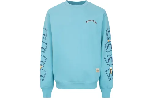 EVISU Sweatshirt Men's Milk White Blue
