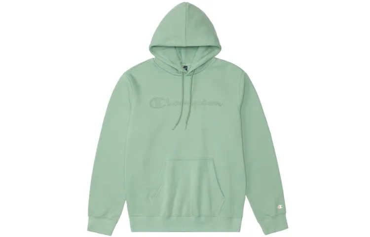Champion FW22 Thickened Fleece Lined Embroidery Script Logo Dopamine Dressing Athleisure Hooded Pullover Regular