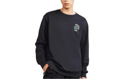 ANTA Sweatshirts Unisex Black Crew Neck Moderate Regular