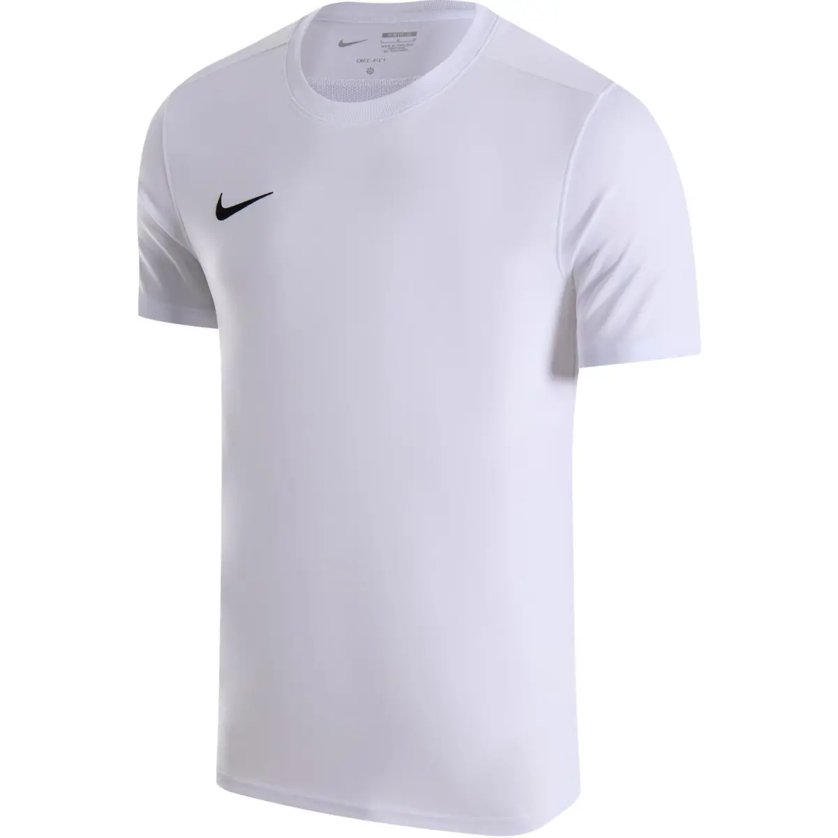 Nike T-Shirts Men's White Crew Neck Moderate Straight Fit