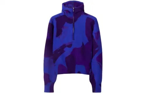 Burberry abstract-pattern felted wool jumper