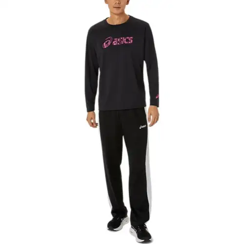 Asics Dry T Shirt Men's Performance Black/Vibrant Pink