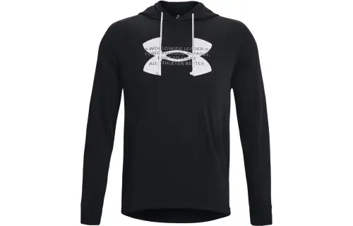 Under Armour Sweatshirts Men's Black Hooded Moderate Regular