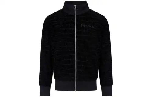 PALM ANGELS Funnel Neck Zip-up Jumper