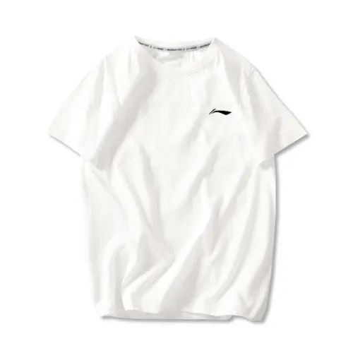 Li Ning T Shirts Men's Crew Neck Moderate Straight Fit