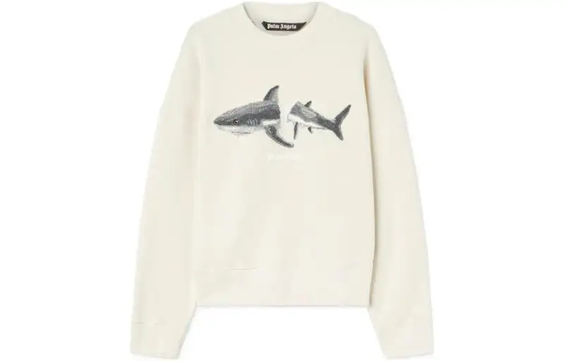 PALM ANGELS Shark Wool Knit Crewneck