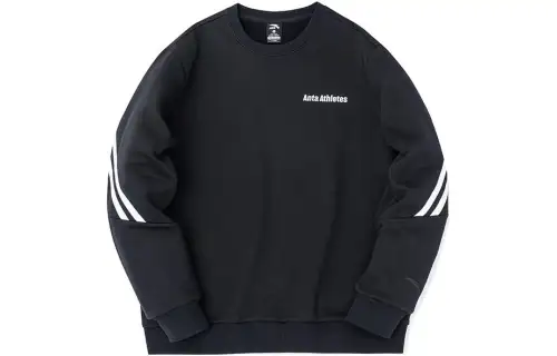 Anta Comprehensive Training Collection Sports Lifestyle Collection Sweatshirt Men's Black