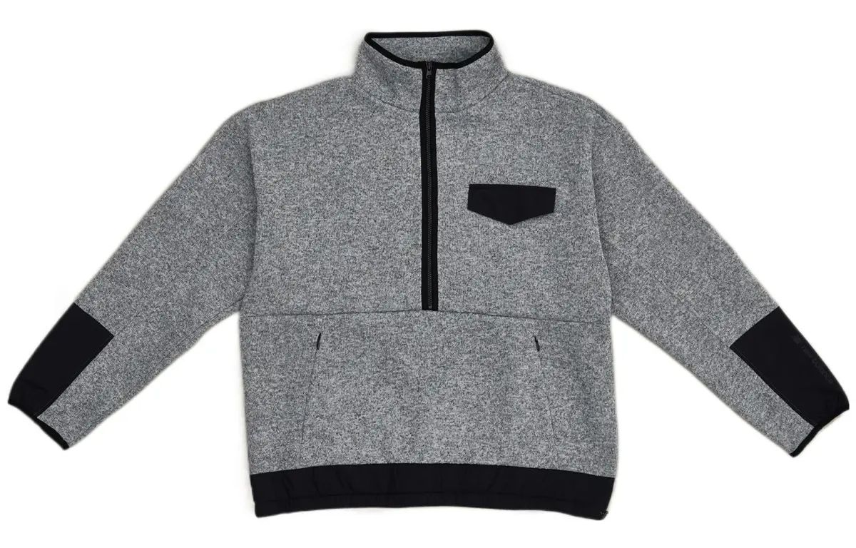 New Balance Sweatshirts Men's Gray Stand Collar Moderate