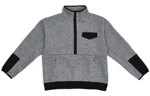 New Balance Sweatshirts Men's Gray Stand Collar Moderate