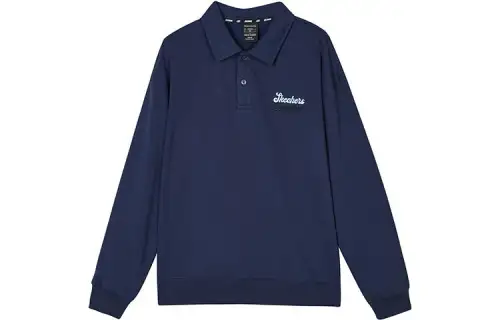 Skechers Sweatshirts Unisex Marine Blue/00DU Polo Collar Moderate Other