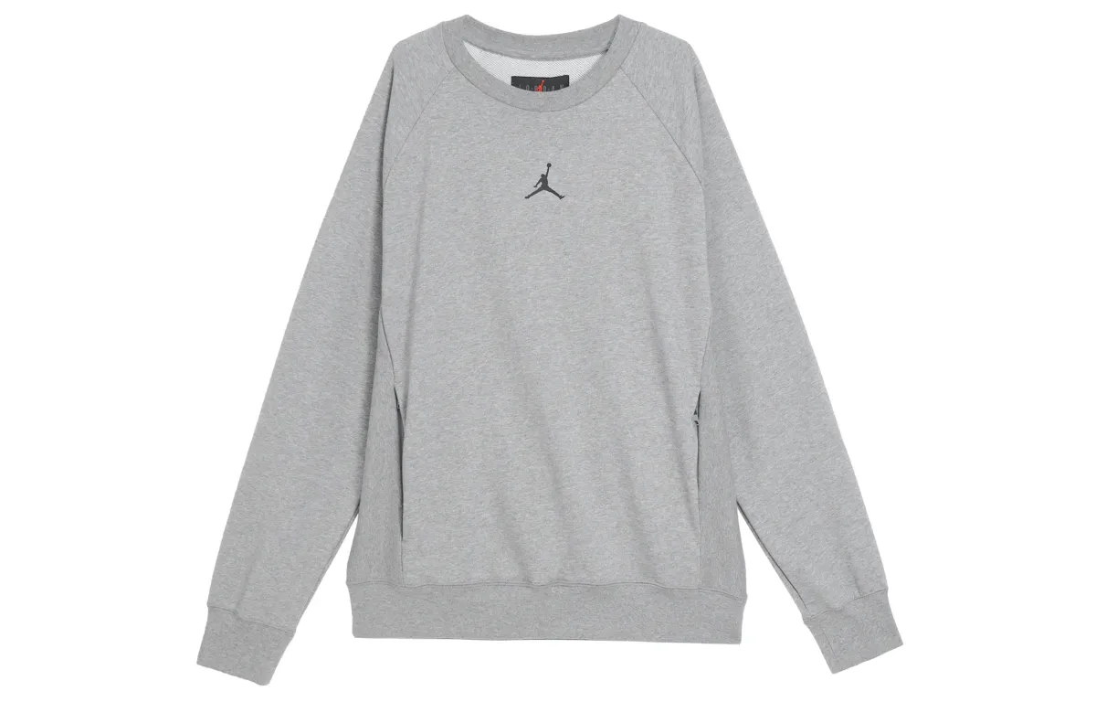 Jordan Sweatshirts Men's Gray Crew Neck Moderate Regular