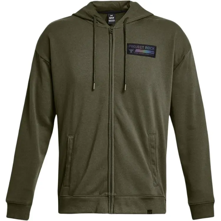 Under Armour Project Rock Sweatshirts Men's Hooded Moderate Cardigan