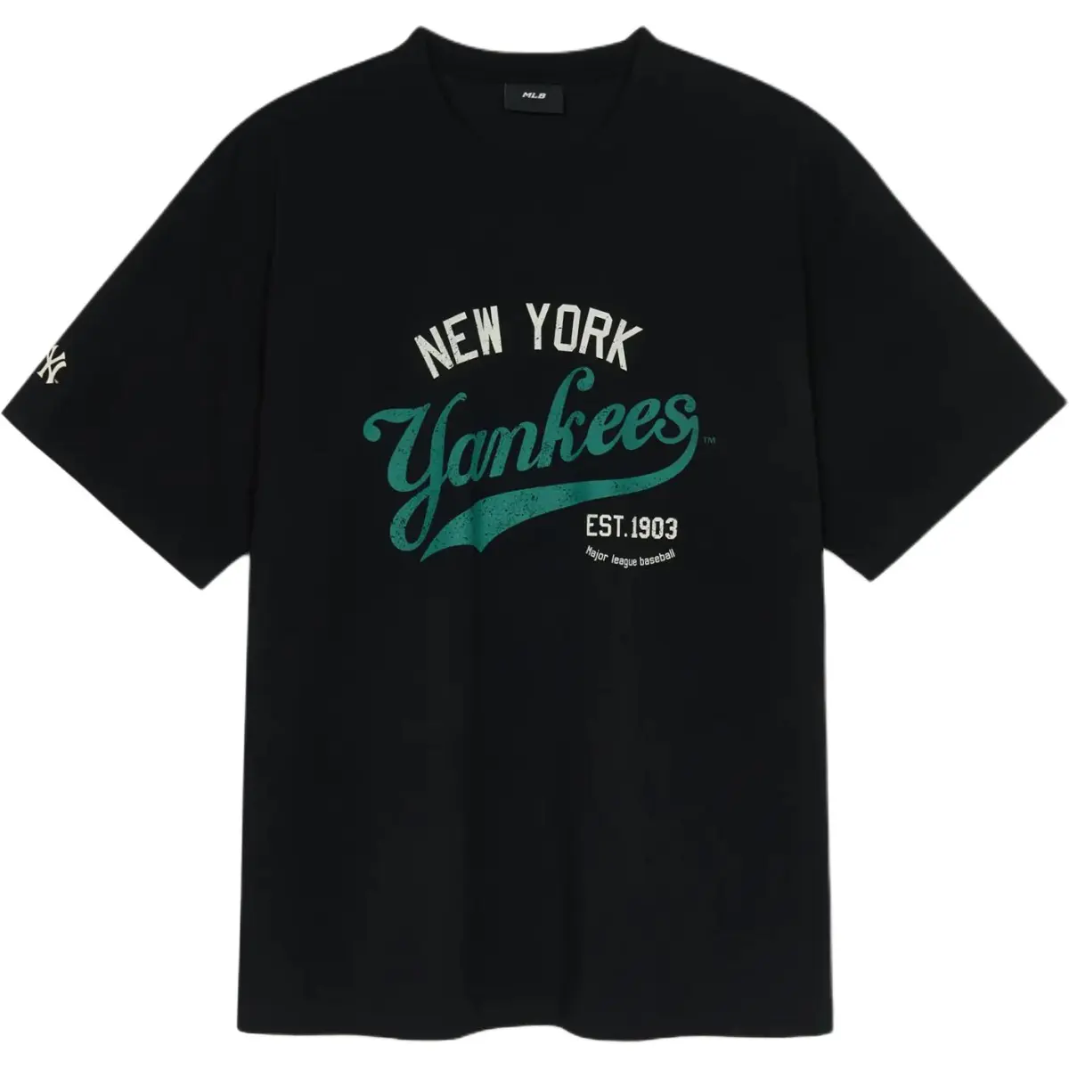 MLB T-Shirts Men's Black Crew Neck