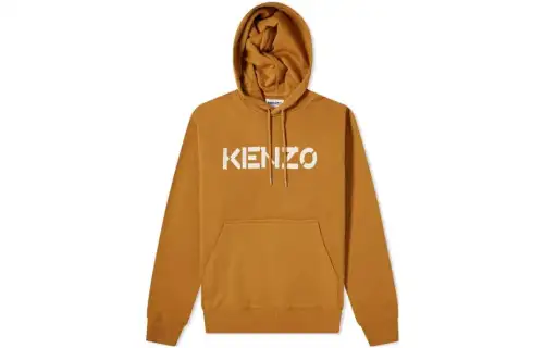 KENZO Sweatshirts Men's Brown Hooded Moderate Other