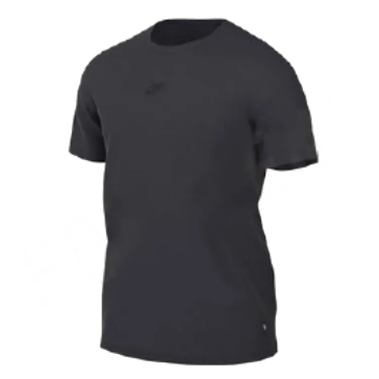 Nike T-Shirts Men's Black Crew Neck Moderate Straight Fit