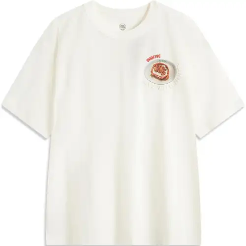 Li Ning Badfive T Shirt Men's Ecru