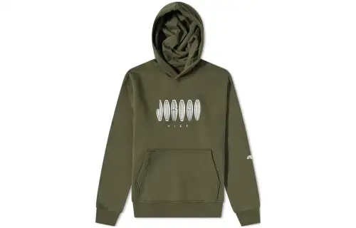 Jordan Sweatshirts Men's Green Hooded Moderate Regular