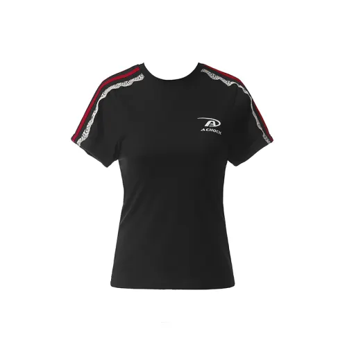 A Chock T Shirts Women's Crew Neck Moderate Straight Fit