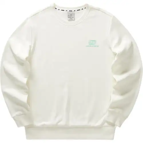 Skechers Sweatshirts Unisex Marshmallow White/0074 Crew Neck Moderate Other