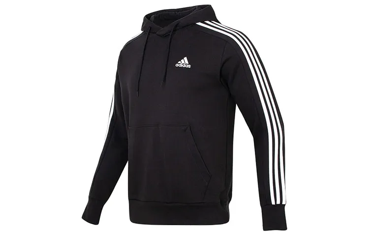 Adidas Sweatshirts Men's Black Hooded Moderate Regular