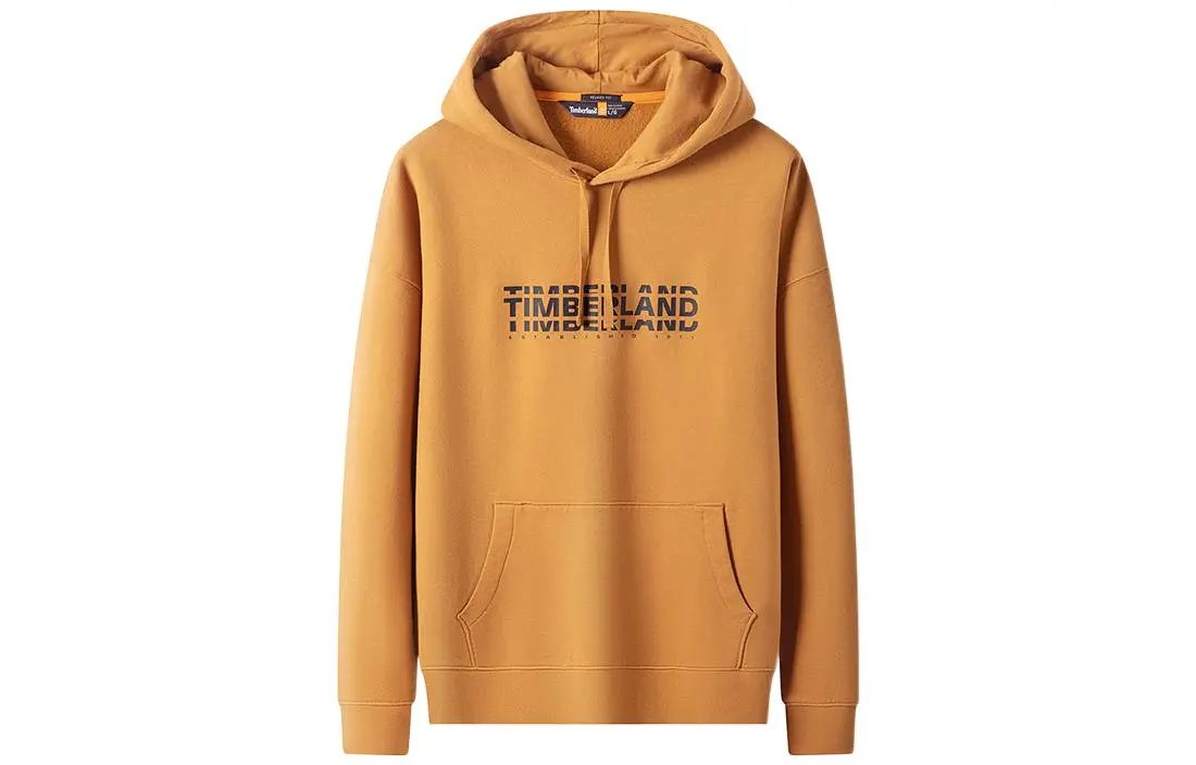 Timberland Sweatshirts Men's Brown Hooded Moderate Straight Fit