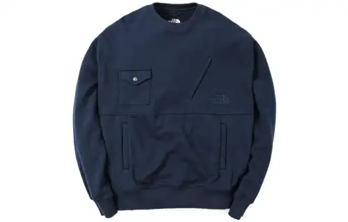 The north face, dark blue long-sleeve for men and women, with your logo imprint, with embroidery