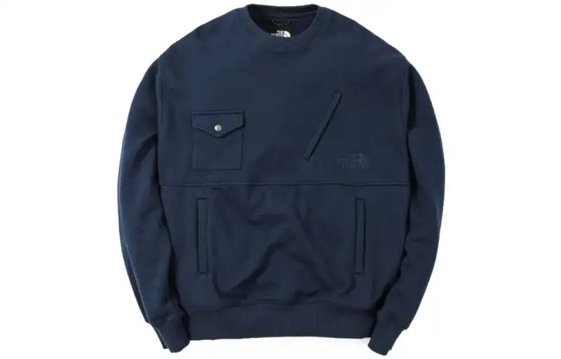 The north face, dark blue long-sleeve for men and women, with your logo imprint, with embroidery