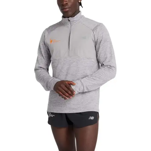 New Balance NYC Marathon AthleticsHeat Grid T Shirt Men's Sport Gray