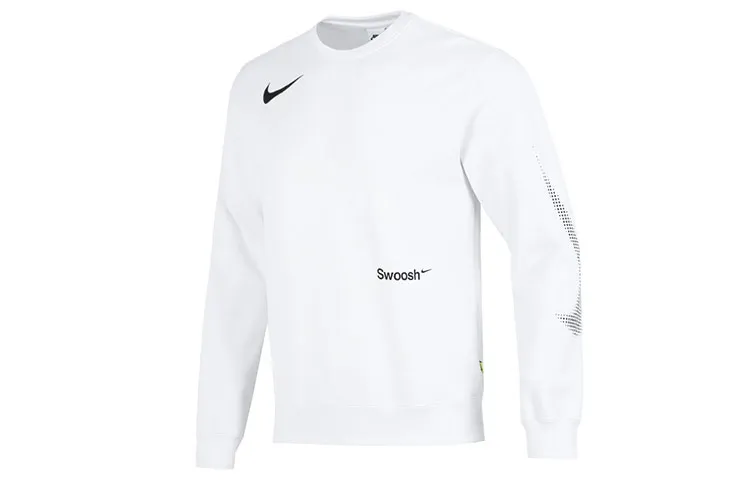 Nike Sweatshirts Men's White Crew Neck Moderate