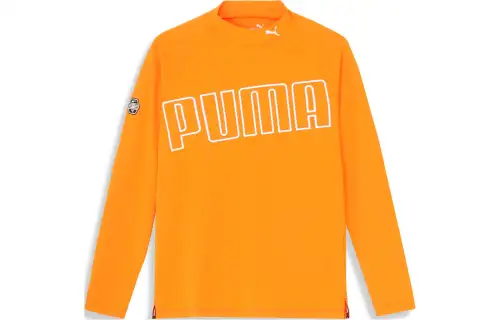 PUMA Sweatshirt Men's Glossy Finish Orange
