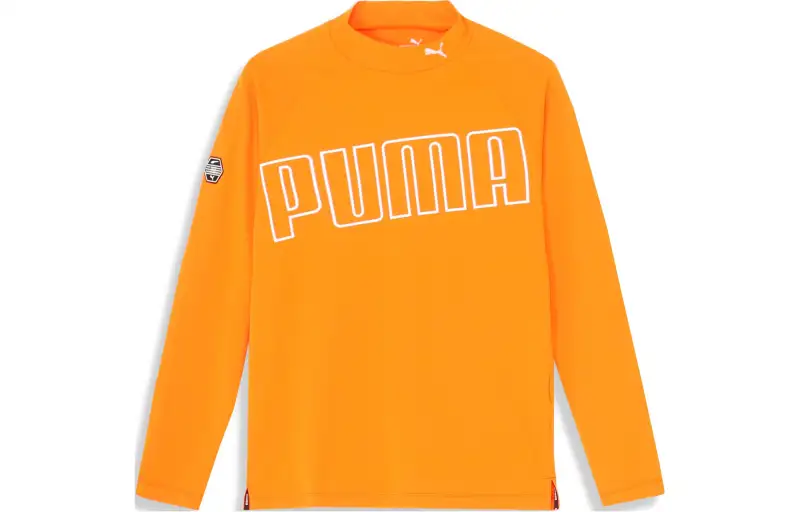 PUMA Sweatshirt Men's Glossy Finish Orange