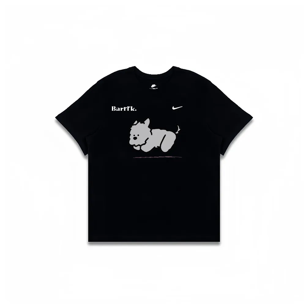 Nike T-Shirts Men's Black Crew Neck Moderate Straight Fit